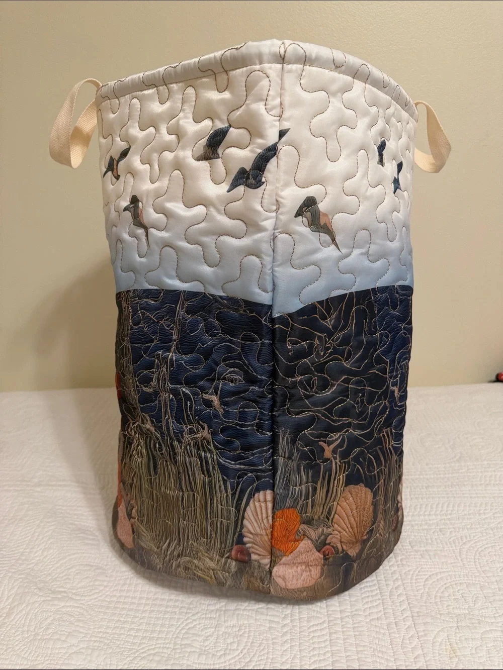 Quilted Lighthouse Storage Bag -